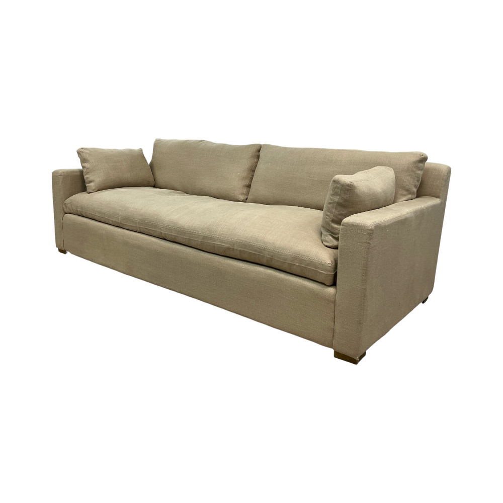 Restoration Hardware Belgian Track Arm Bench