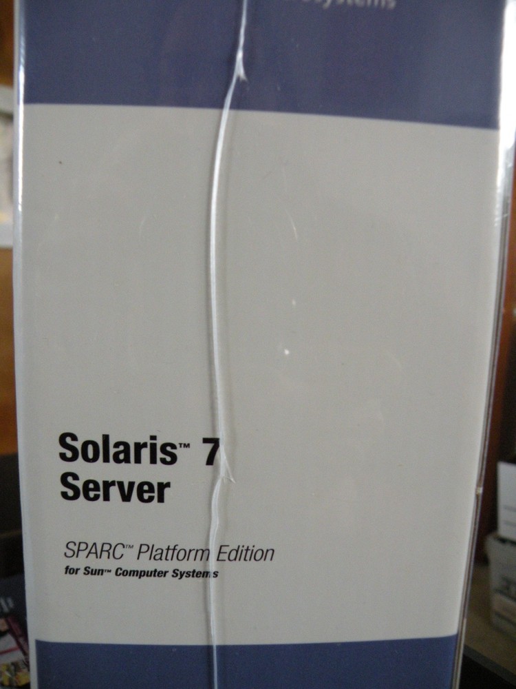Sun Microsystems Solaris 7 Server Software SPARC Platform Edition, Sealed in Box