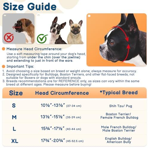 Dog Muzzle for Short Snout Dogs Soft Silicone Muzzle for Biting Chewing