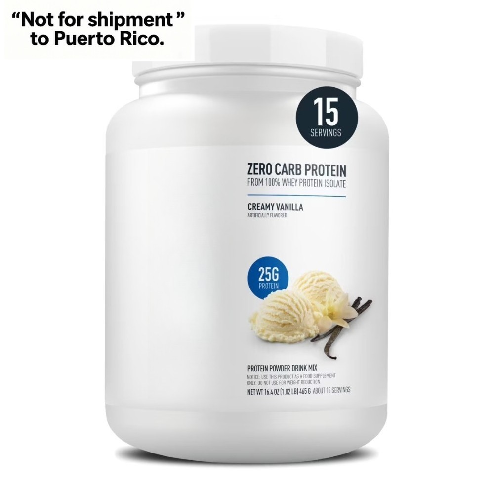 100% Whey Protein Isolate Vanilla Protein Powder, 25g, 15 Servings