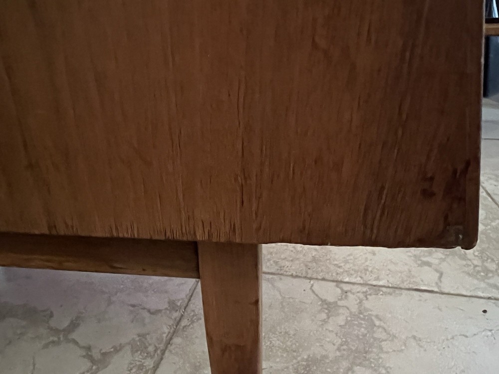 MCM Drexel Declaration Stepped Side Table - Kipp Stewart Walnut End Table 1962
