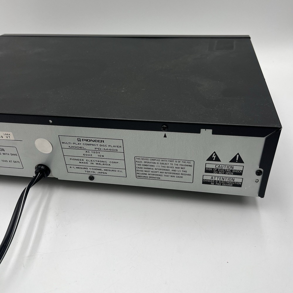 Pioneer PD-M403 Multi-Play Compact Disc CD Player 6 Disc TESTED WORKS