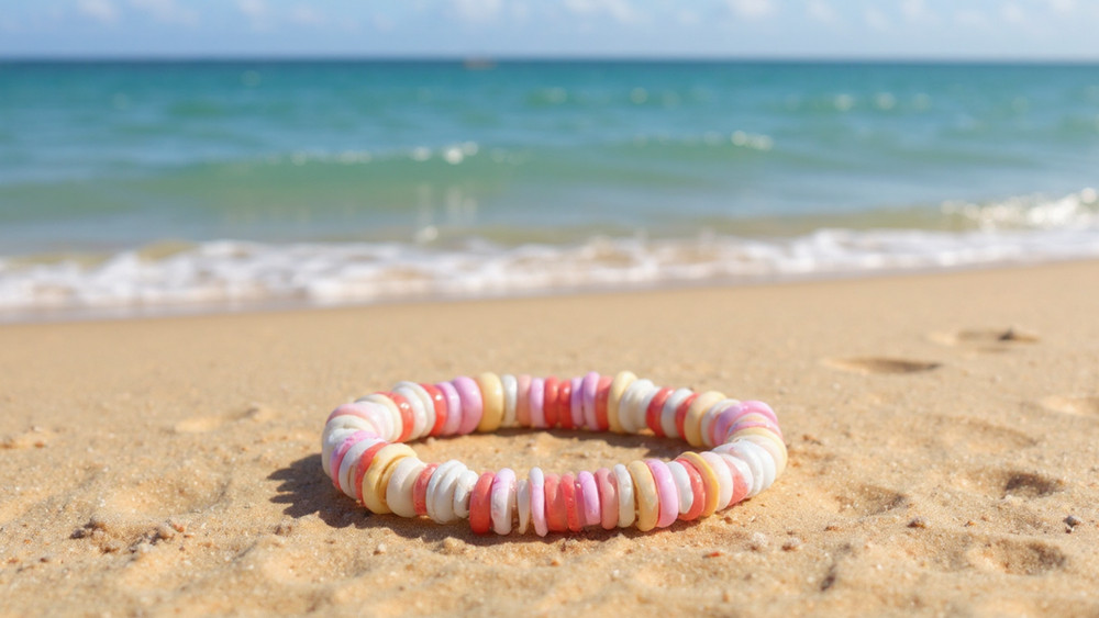Natural Pink Shell Bracelet