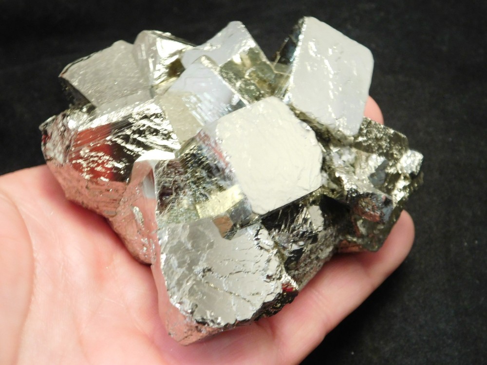 Big! PYRITE CUBE Cluster Nice and 100% Natural From Peru 742gr