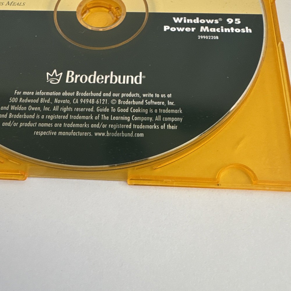 Williams-Sonoma Guide To Good Cooking PC CD-ROM for Windows 95