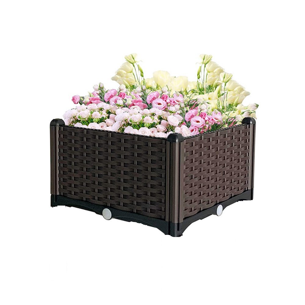 Plastic Garden Bed Large Elevated Planter Vegetable Herb Flowers Grow Bed