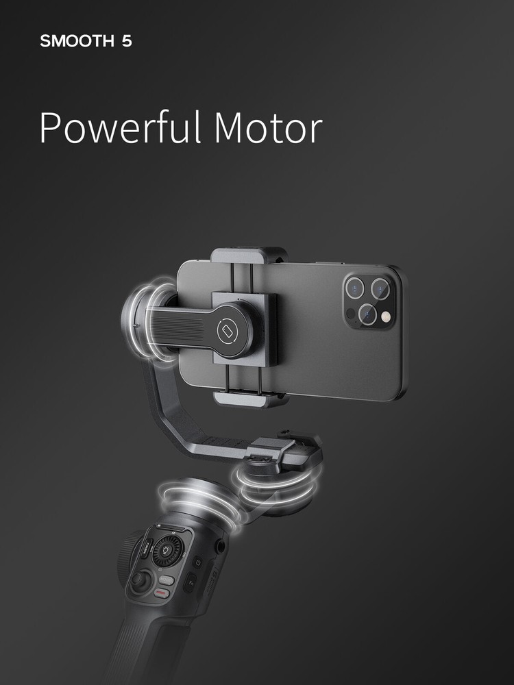 Zhiyun Smooth 5 Combo Kit 3-Axis Smartphone Gimbal Stabilizer for iPhone Android