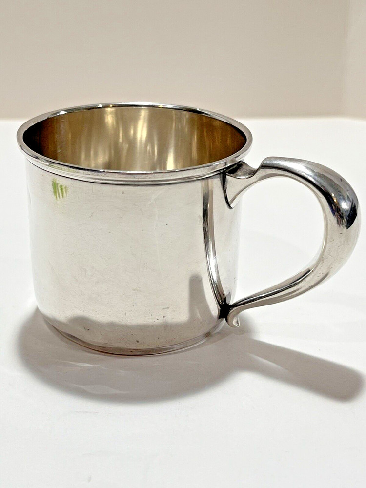 LUNT Sterling Silver Baba Cup Treasure PAT. 73Gr. Monogrammed.