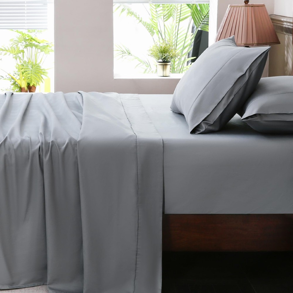 Extra Deep Pocket King Sheets 18-24 Inch 1000 Thread Count 100% Egyptian Cott...