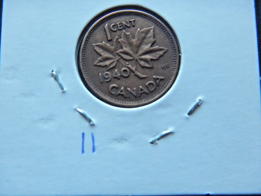 1940 Canadian (1 Cent) Penny