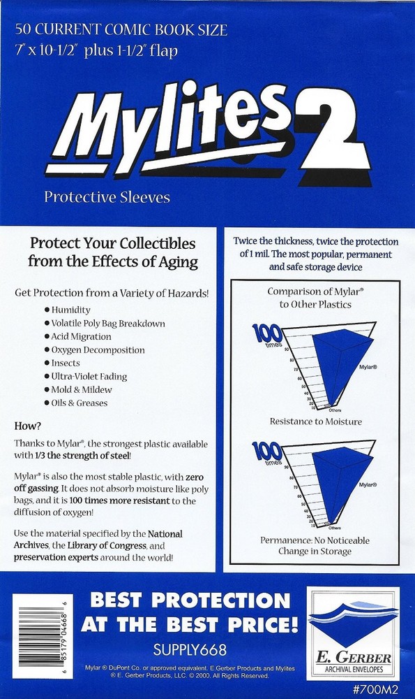 ComicVault Bundle Current Size Mylites2, Fullbacks & MicroChamber Kit (50/50/50)