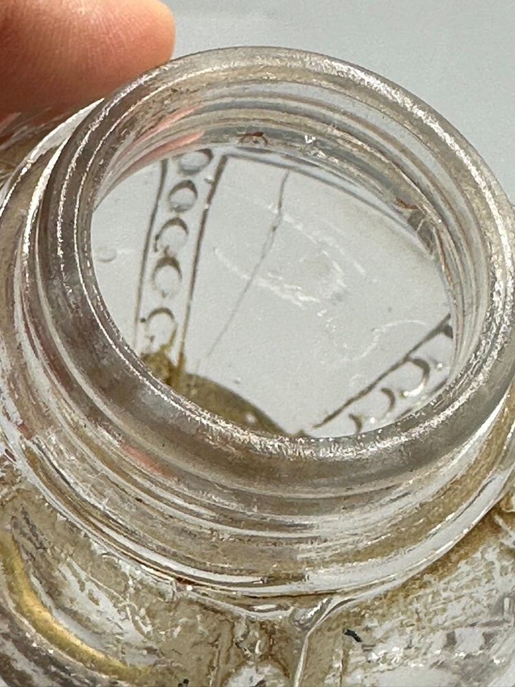 1910s Beaded LANTERN Glass CANDY CONTAINER Shaker E&A 405