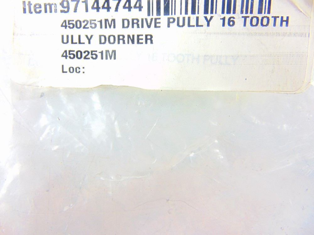Dorner Pulley 450251M New