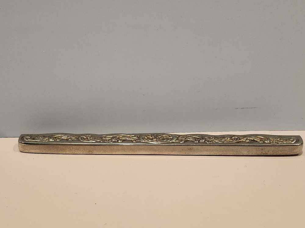 Vintage~Ornate~Silver Plated Comb Holder~With Comb