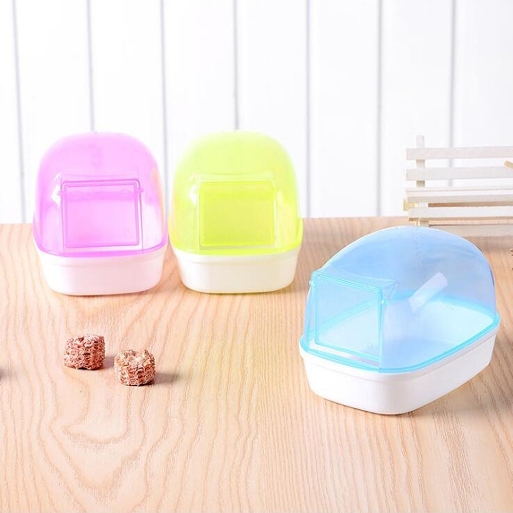 Bath Basin for Small Animals Plastic Hamster Bathroom Bathtub Random Color