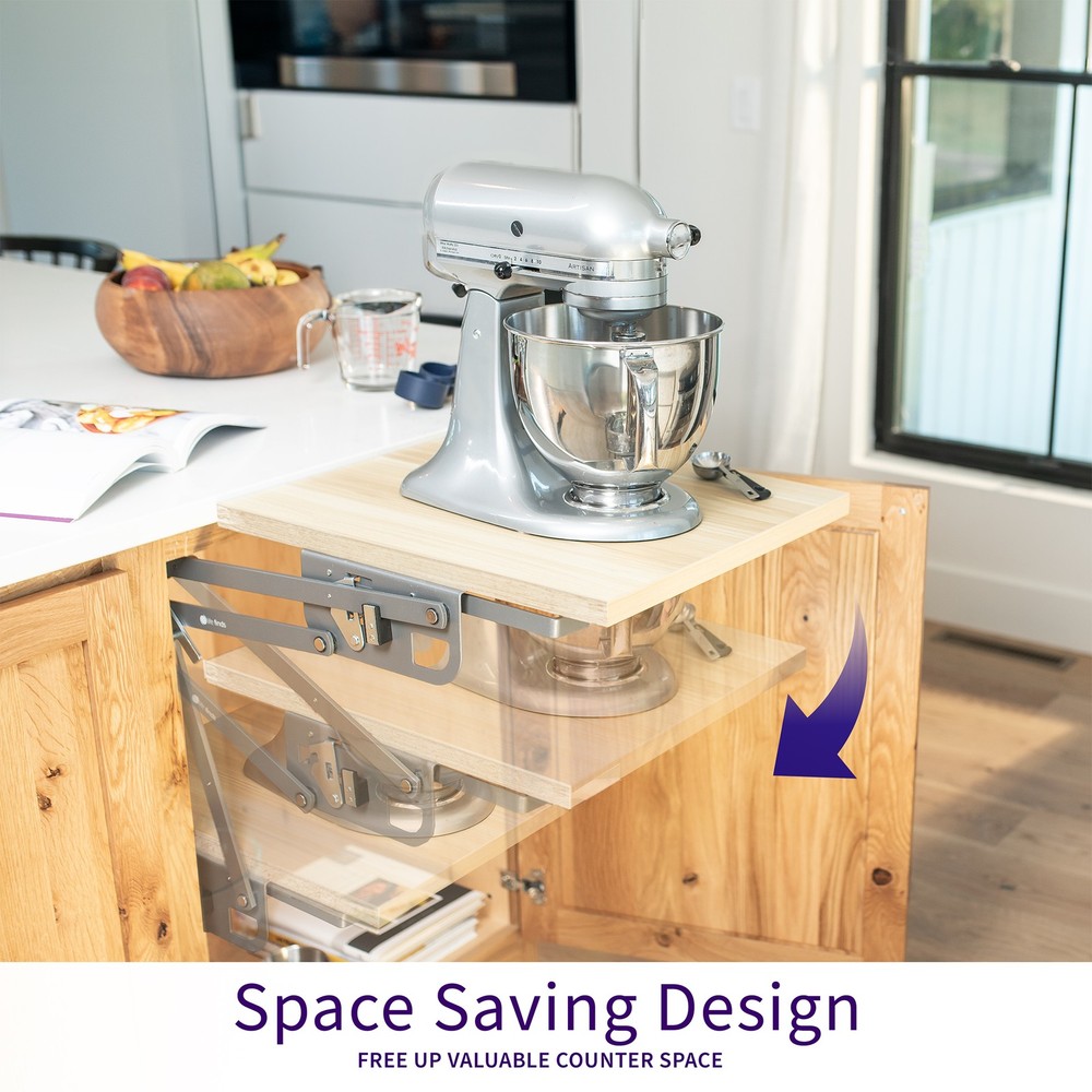 Life Finds Spring Loaded Kitchen Appliance Lifting Brackets