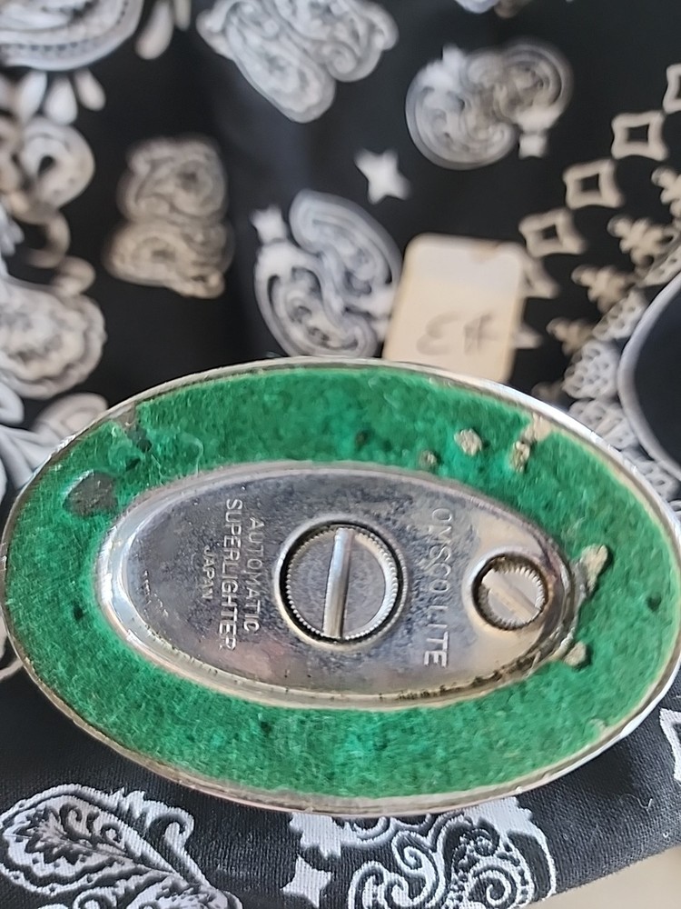 Ronson Crown Table Lighter Heavy Silver Plate From The 1930's
