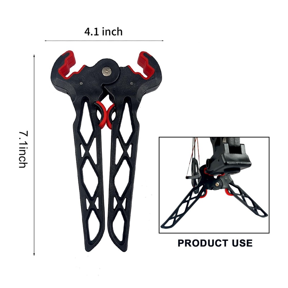 Archery Bow Stand Folding Compound Bow Stands Bow Jack Limbs Clamp Kickstand