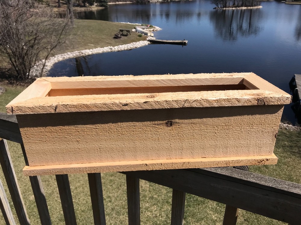 3/4" Solid Cedar Flower, Herb Planter box Various Sizes With FREE SHIPPING