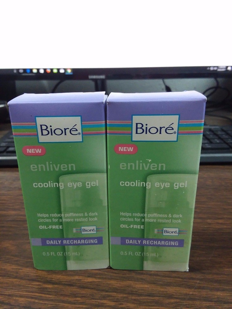 (4) Biore Cooling  Eye Gel 0.5 oz