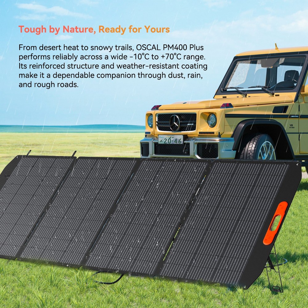 Blackview OSCAL PM400 Plus 400W Foldable Solar Panel for Power Station Camping