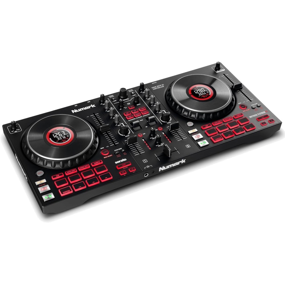 High-Resolution DJ Controller with Touch Jog Wheels and Instant Loop Controls