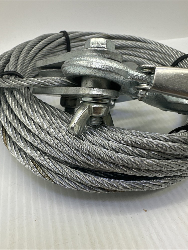 3/16" X 50' WINCH CABLE With 2 HOOKs
