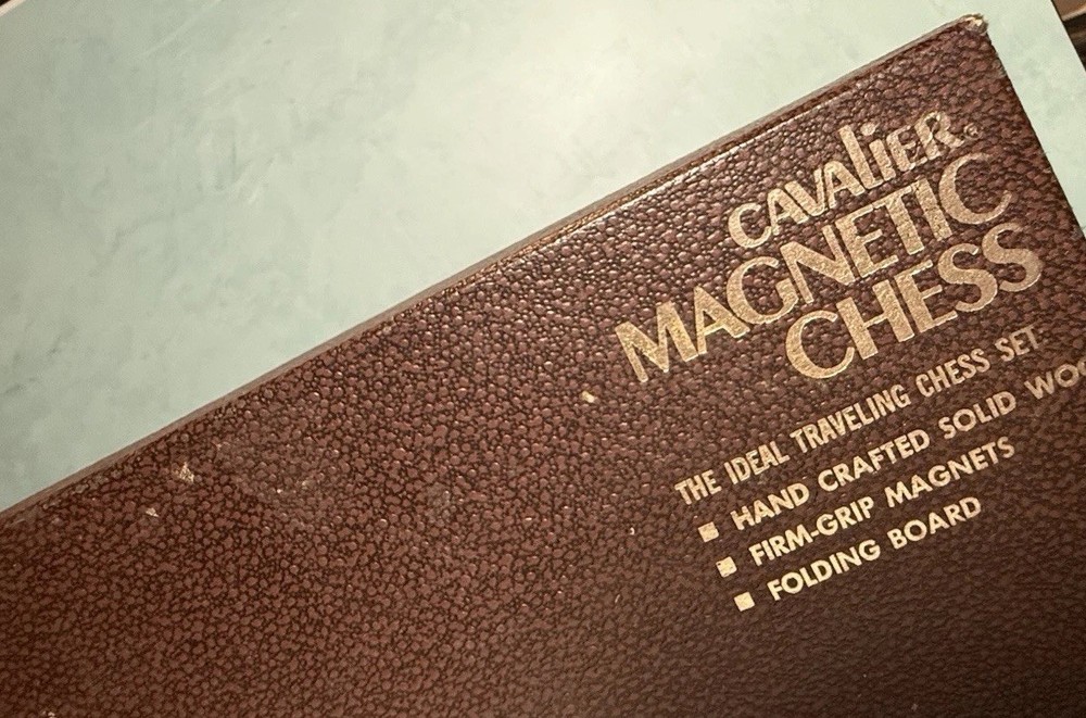 Vintage 1960's Cavalier Magnetic Chess Game