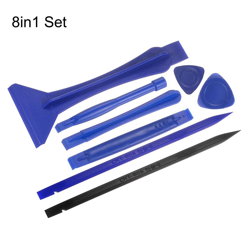 8in1 Set Electronics Repair Tool Kit, Plastic Pry Bar Screen Removal Set