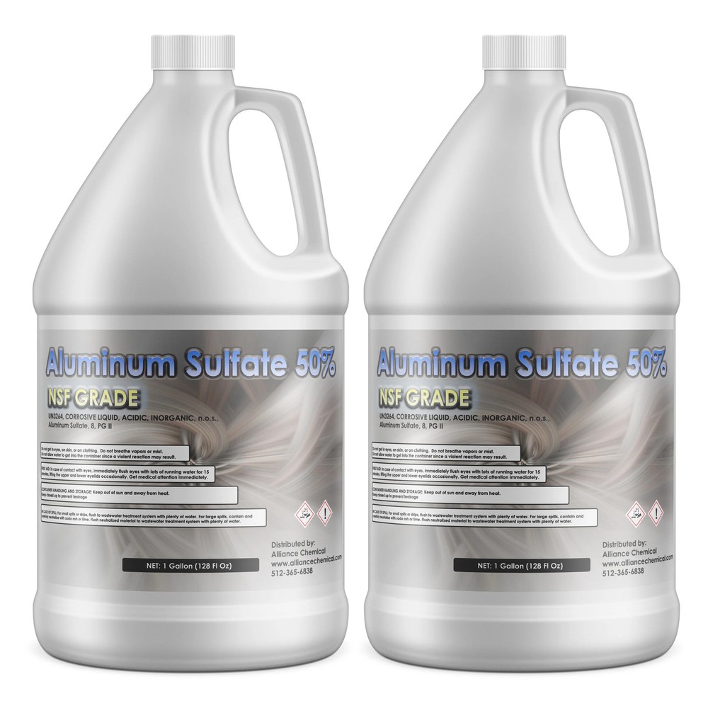 Aluminum Sulfate 50% - 2 Gallons