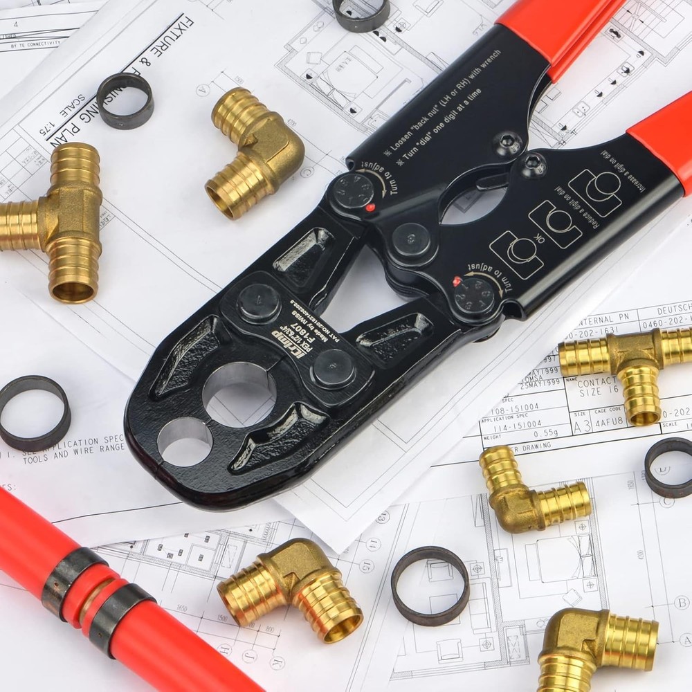iCrimp Combo Pex Pipe Crimping Tool - ASTM 1807 Standard