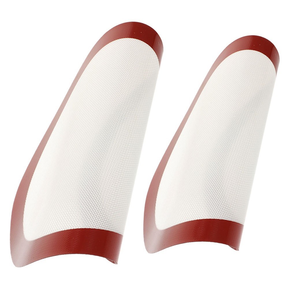 2 Pcs Round Silicone Baking Mat Non-stick Sheet Mats Kitchen Pan