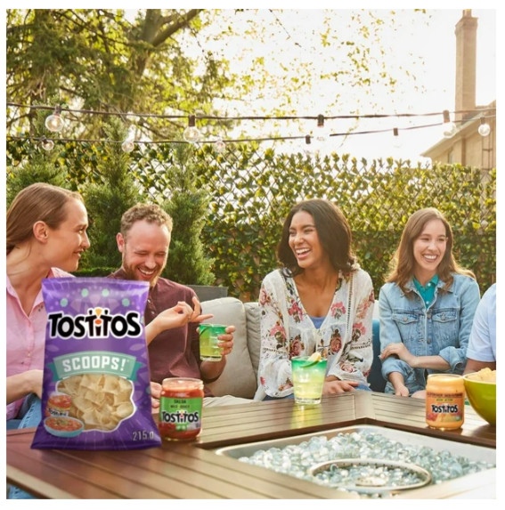 Tostitos Rounds Tortilla Chips Low Sodium 295g (4 Pack)
