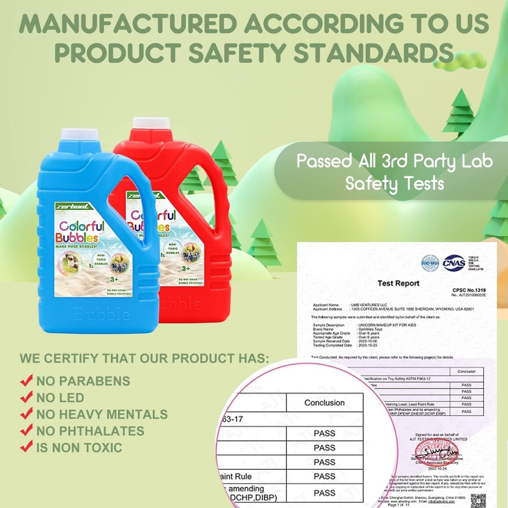 Bubble Solution Refill 33.8 OZ Bubble Concentrate Solution for Bubble Machine...