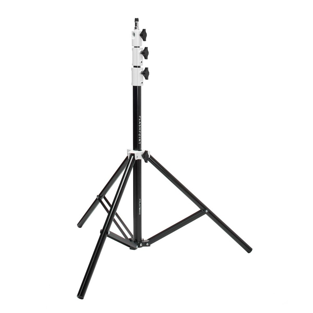 Flashpoint Pro Heavy-Duty Air-Cushioned Light Stand (White, 7.2')
