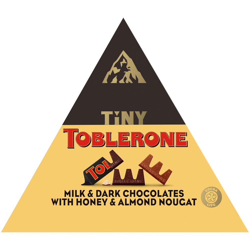 Tiny Assorted Chocolate Bars Variety Pack (Milk & Dark), 1 Gift Box (25 Pieces)