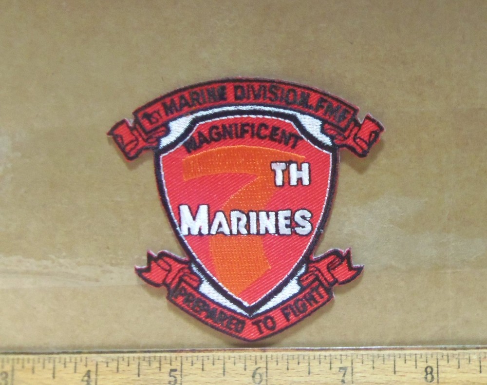 US Marine Corps - 7th Marine Regiment Embroidered Patch
