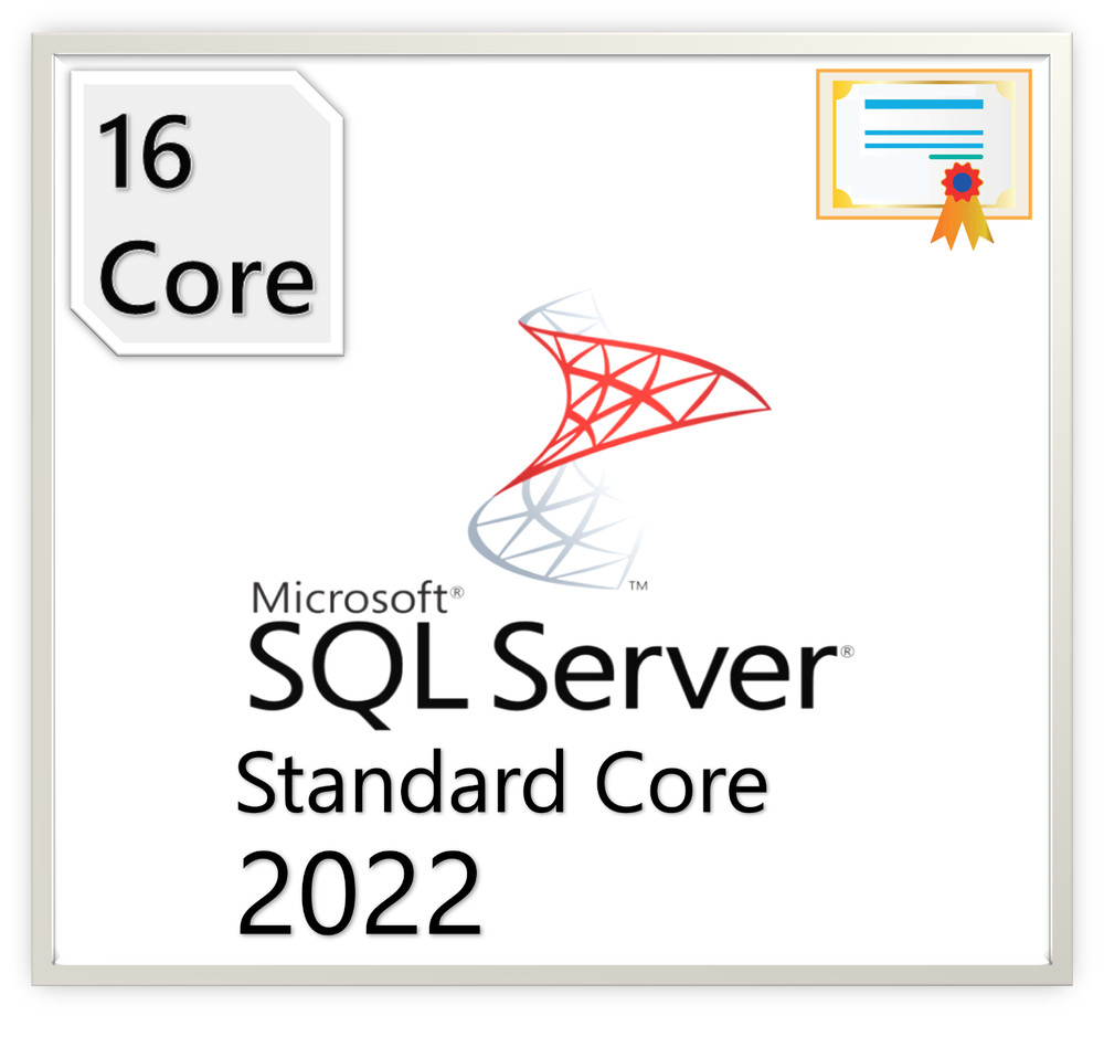 Microsoft SQL Server 2022 Standard Core - 16 Core License (Unlimited CALs)