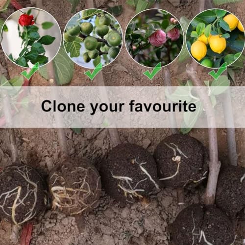 10 PCS Air Layering Propagation Kit with Zip Ties, Reusable Half Medium