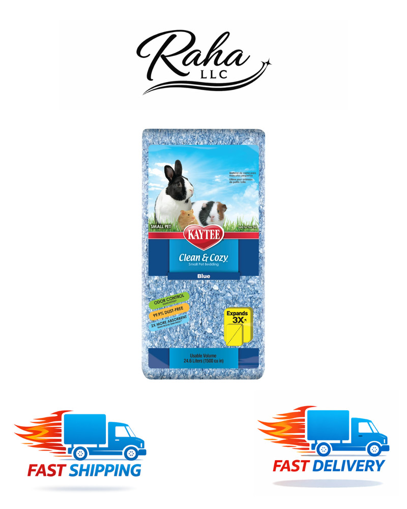 Kaytee Clean & Cozy Blue Bedding 24.6 Liters