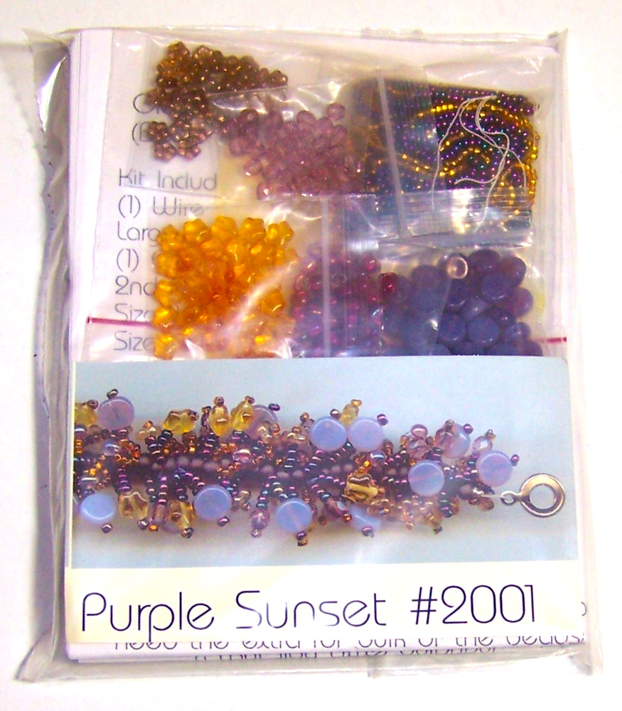PURPLE SUNSET #2001 Beaded Bracelet Kit