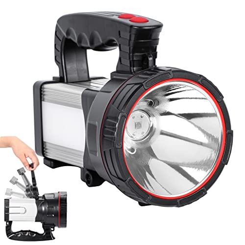 Superbright LED Handheld Searchlight Tactical Waterproof Silver-White Light