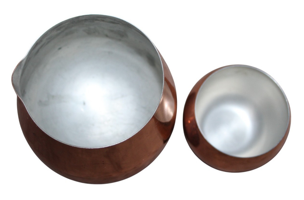 Copper craft Guild Roly Poly Cup With Pedestal Pitcher