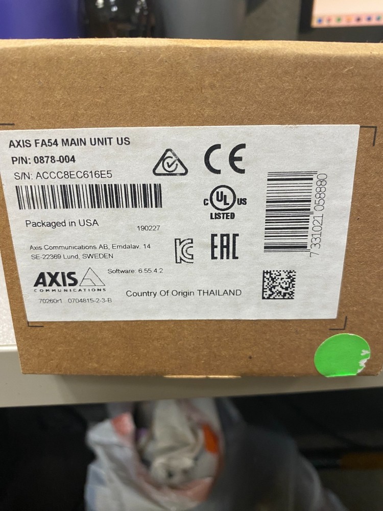 AXIS FA54 High Performance Multi-View Surveillance Main Unit with Forensic WDR,