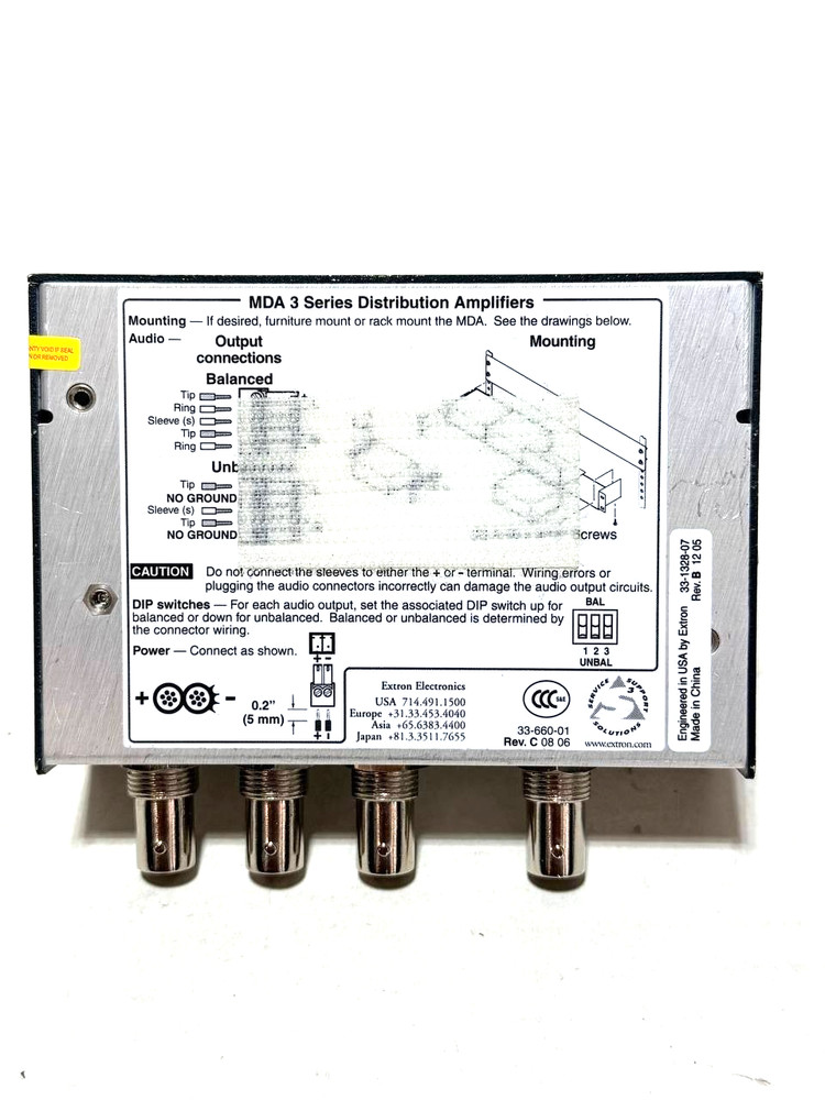 Extron Versa Tools VDA-302 Distribution Amplifier