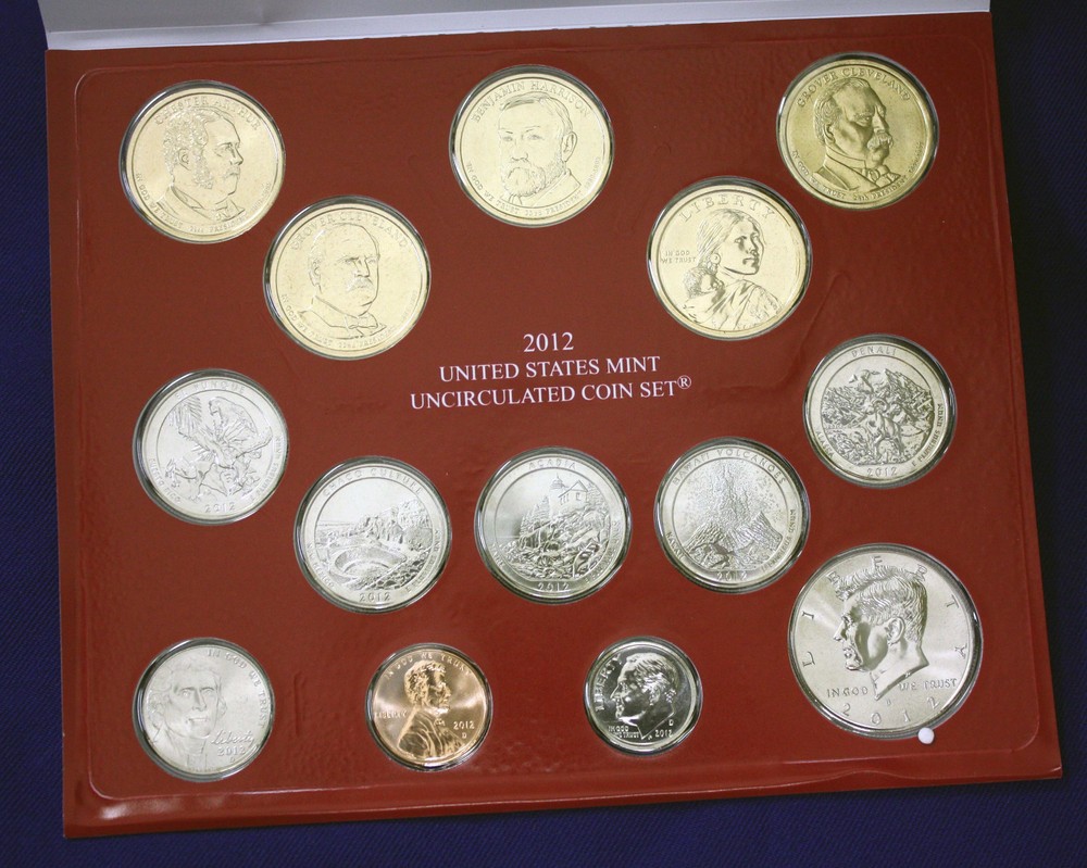2012 U.S. Mint Set. Complete. 28 Total Coins 14 each from "P" and "D" Mints.