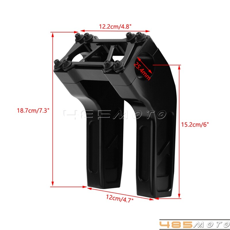 Club Style 1" Pullback Handlebar & Riser Kit For Harley Dyna Softail Touring XL