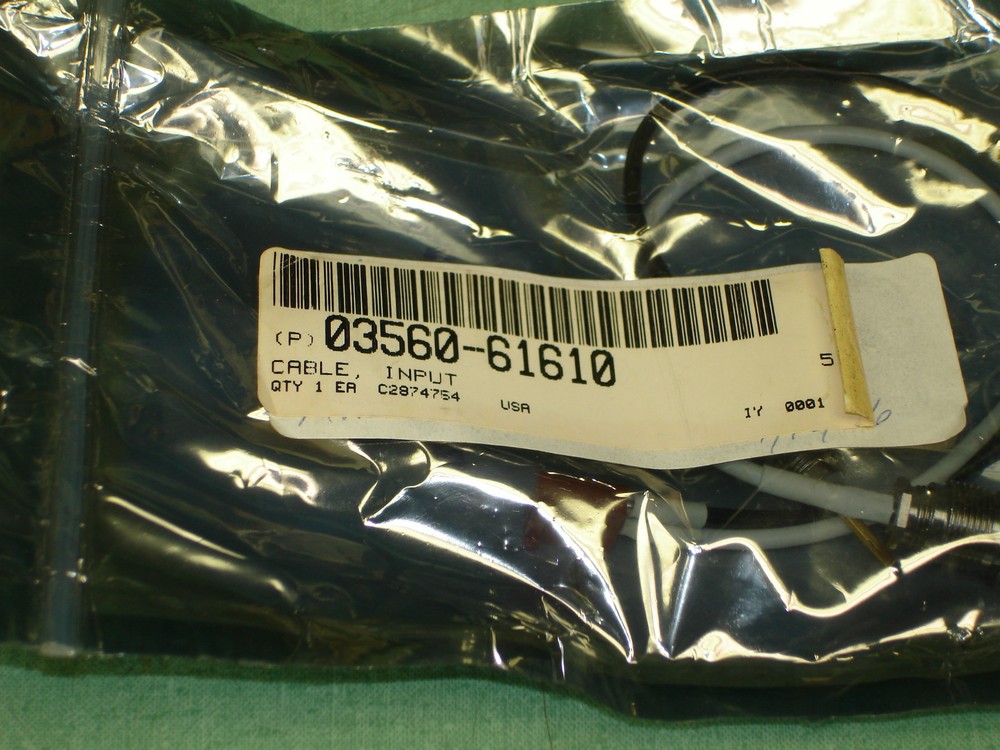 HP/Agilent 3560A Dual Channel Dynamic Signal Analyzer Input Cable (NEW)