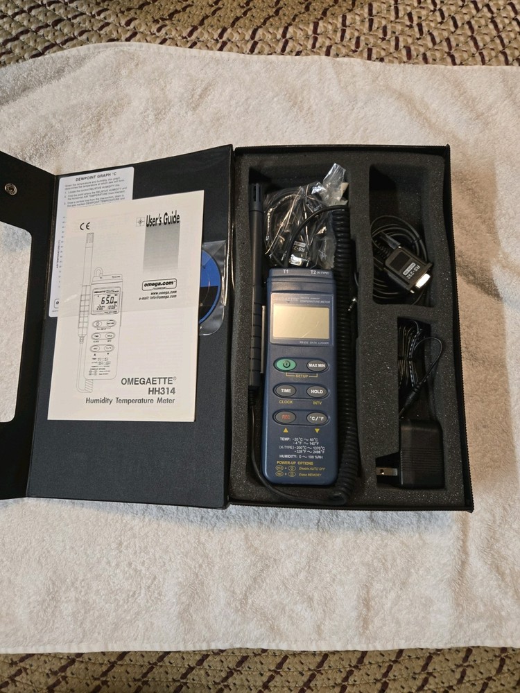 OMEGAETTE HH314 HUMIDITY TEMPERATURE METER DATA LOGGER