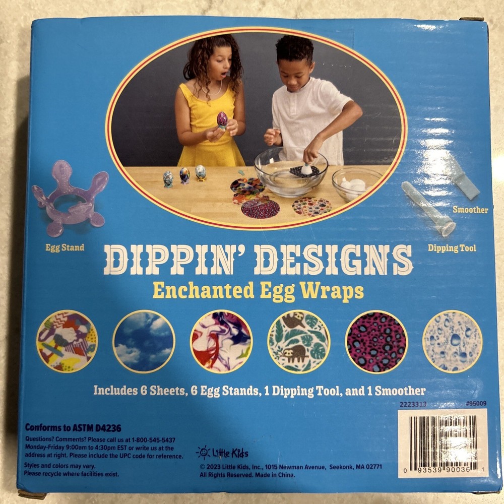 Dippin Designs Enchanted Egg Wraps Easter Egg Decorating Kit
